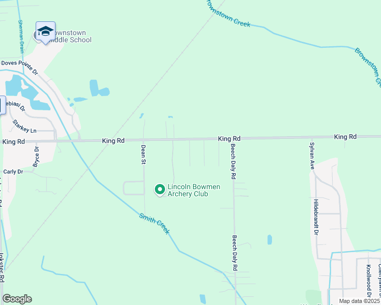 map of restaurants, bars, coffee shops, grocery stores, and more near 21043 Fellrath Avenue in Brownstown Charter Township