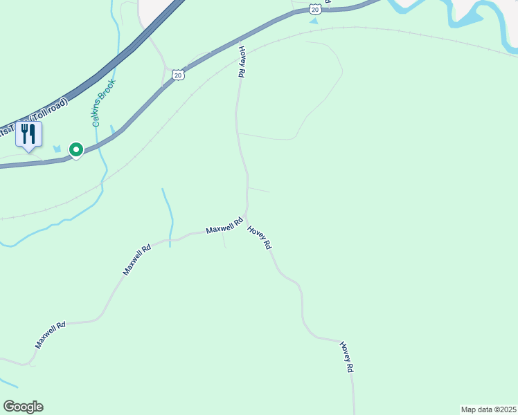 map of restaurants, bars, coffee shops, grocery stores, and more near 245 Hovey Road in Monson