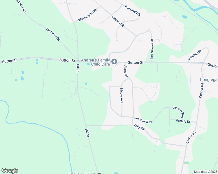 map of restaurants, bars, coffee shops, grocery stores, and more near 51 Danielle Lane in Northbridge