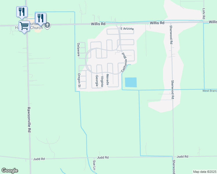map of restaurants, bars, coffee shops, grocery stores, and more near 379 Nevada in Belleville