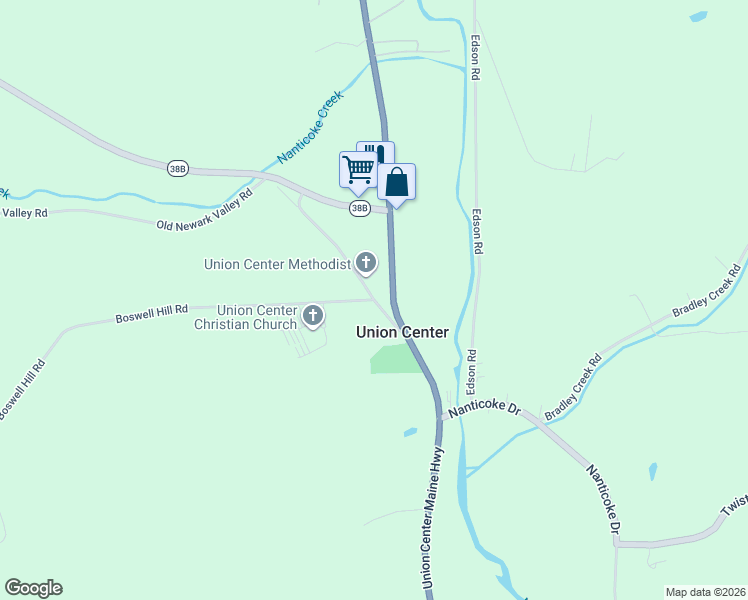 map of restaurants, bars, coffee shops, grocery stores, and more near Boswell Hill Road & Maple Drive in Endicott