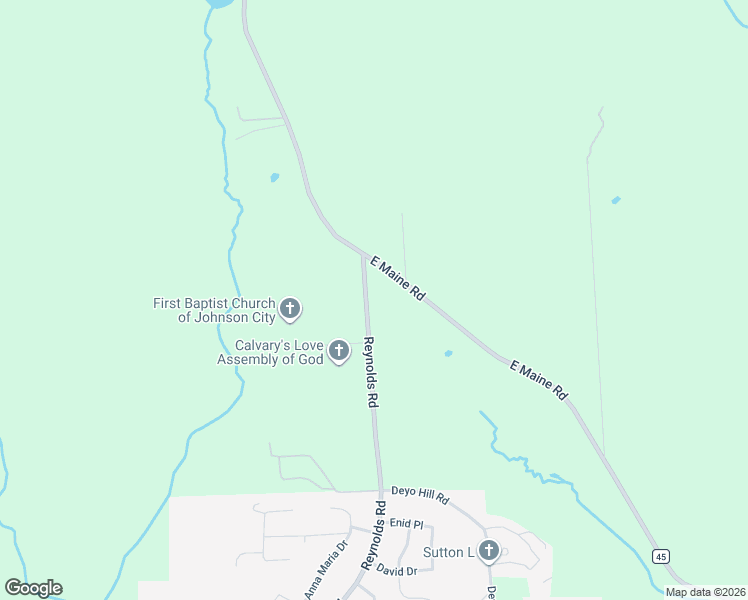 map of restaurants, bars, coffee shops, grocery stores, and more near 1356 Reynolds Rd in Johnson City