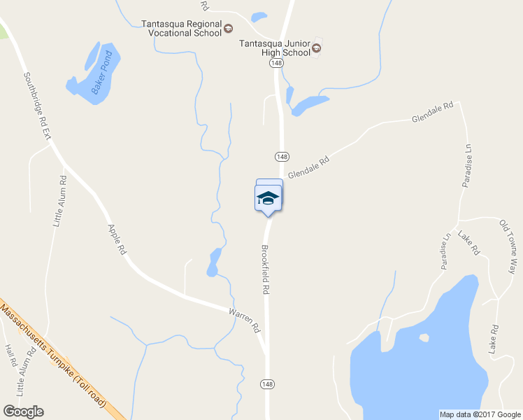 map of restaurants, bars, coffee shops, grocery stores, and more near 287 Brookfield Road in Sturbridge