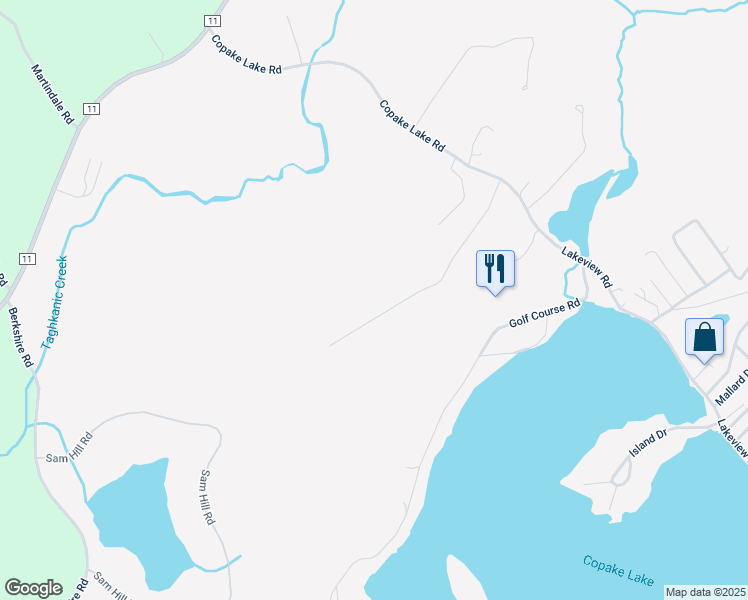 map of restaurants, bars, coffee shops, grocery stores, and more near 56 Red Fox Lane in Craryville