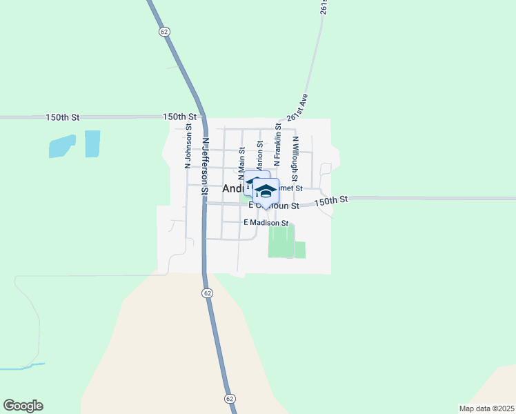 map of restaurants, bars, coffee shops, grocery stores, and more near 13 South Marion Street in Maquoketa