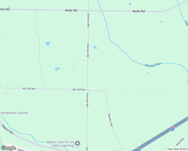 map of restaurants, bars, coffee shops, grocery stores, and more near 3385 Davison Rd in Erie