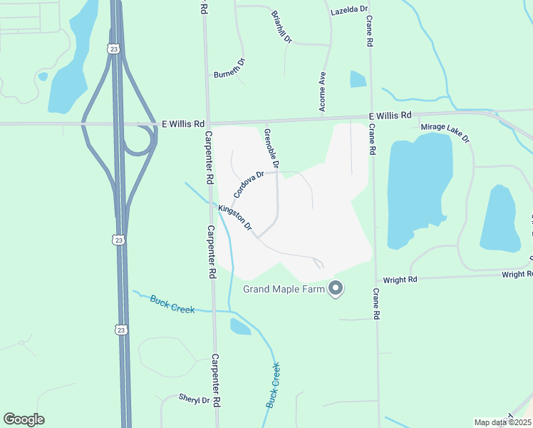 map of restaurants, bars, coffee shops, grocery stores, and more near 9230 Grenoble Drive in Milan