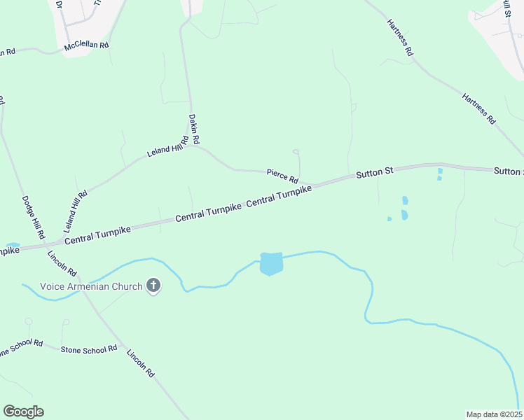 map of restaurants, bars, coffee shops, grocery stores, and more near 25 Central Turnpike in Sutton