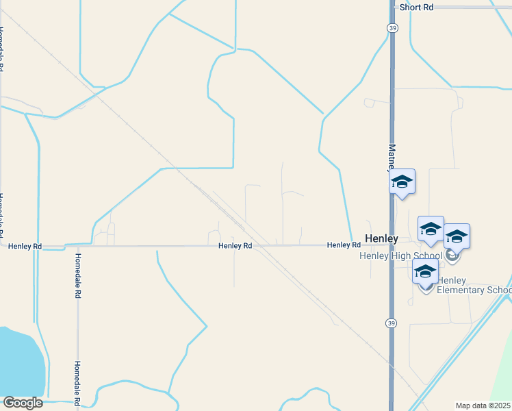 map of restaurants, bars, coffee shops, grocery stores, and more near 7991 Pacific Lane in Klamath Falls