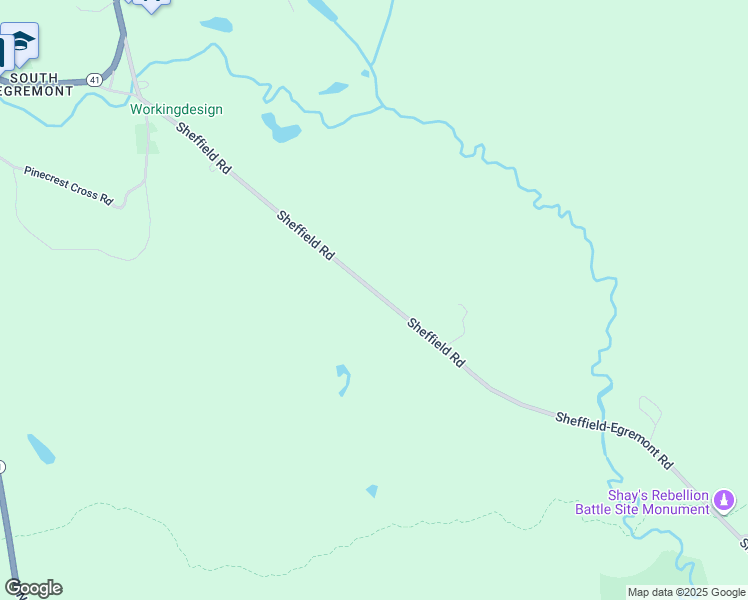 map of restaurants, bars, coffee shops, grocery stores, and more near 54 Sheffield Road in Great Barrington