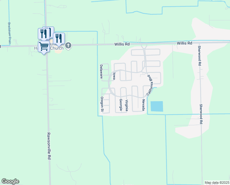 map of restaurants, bars, coffee shops, grocery stores, and more near 700-898 Kansas in Belleville