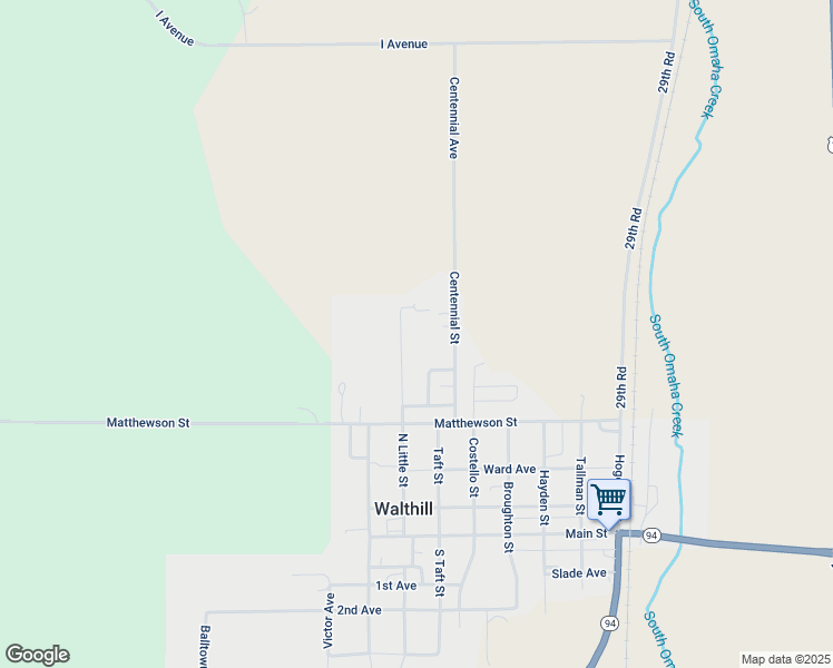 map of restaurants, bars, coffee shops, grocery stores, and more near 408 North Little Street in Walthill
