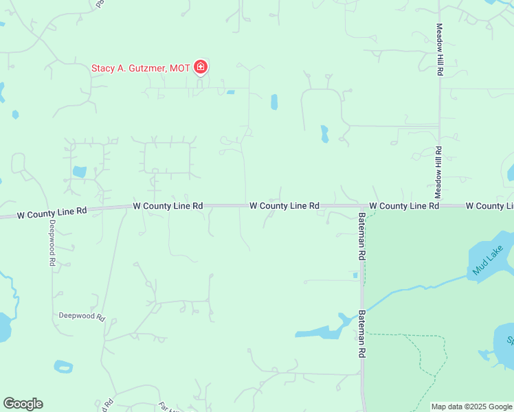 map of restaurants, bars, coffee shops, grocery stores, and more near 110 West County Line Road in Barrington