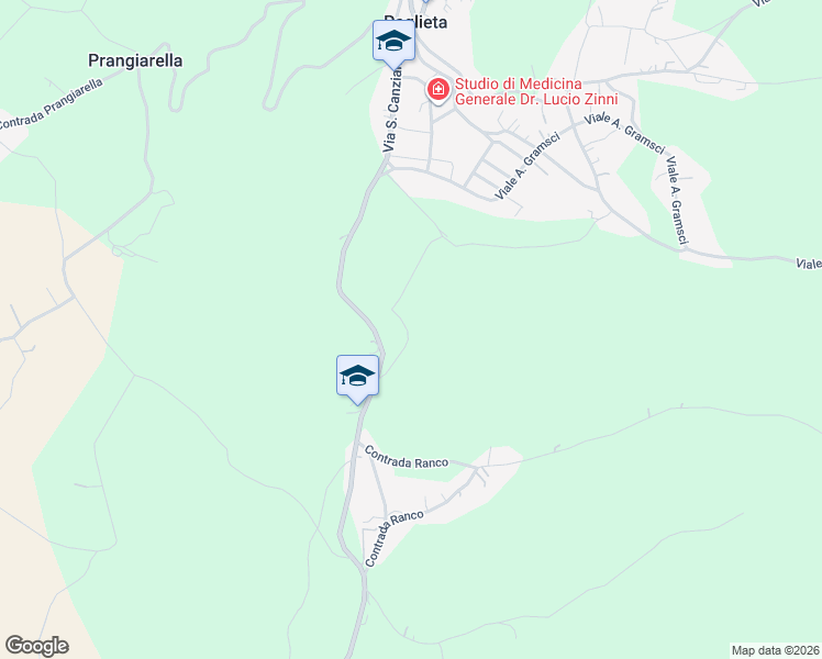 map of restaurants, bars, coffee shops, grocery stores, and more near 59 Contrada Ranco in Paglieta