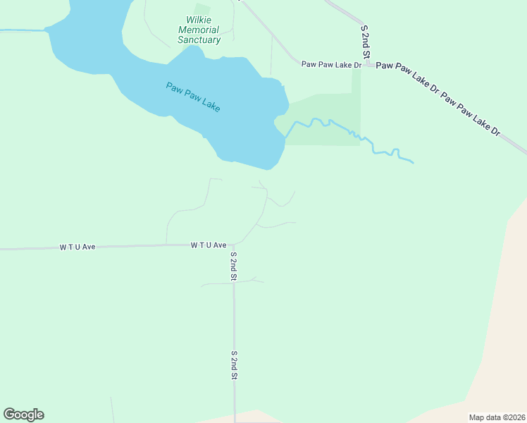 map of restaurants, bars, coffee shops, grocery stores, and more near 11150 Paw Paw Heights in Schoolcraft