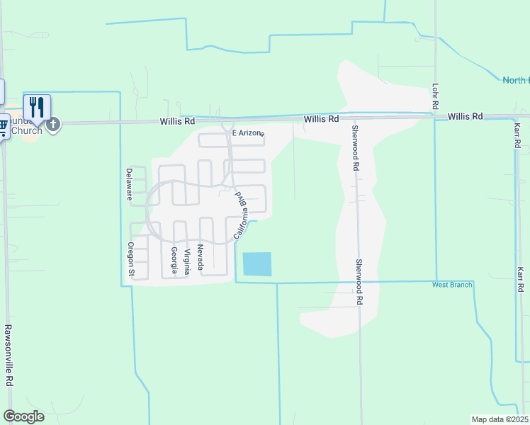 map of restaurants, bars, coffee shops, grocery stores, and more near 222-284 New Mexico in Belleville