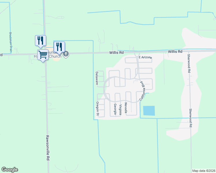 map of restaurants, bars, coffee shops, grocery stores, and more near 700-898 Kansas in Belleville