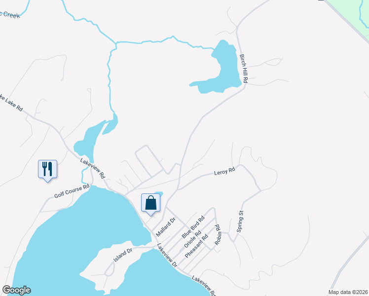 map of restaurants, bars, coffee shops, grocery stores, and more near 196 Birch Hill Road in Craryville