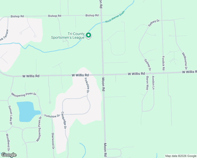 map of restaurants, bars, coffee shops, grocery stores, and more near 1041 W Willis Rd in Saline