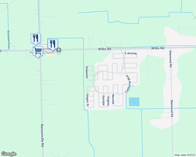 map of restaurants, bars, coffee shops, grocery stores, and more near 700-898 Kansas in Belleville