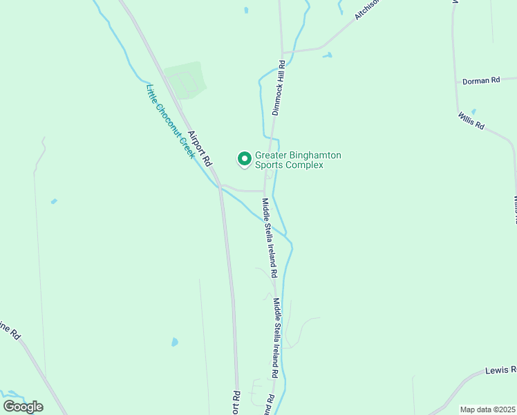 map of restaurants, bars, coffee shops, grocery stores, and more near 1401 Middle Stella Ireland Road in Binghamton