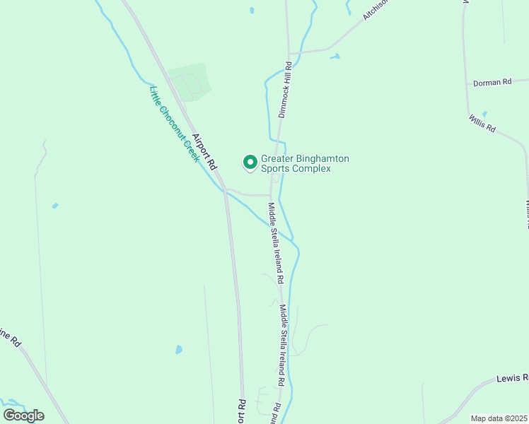 map of restaurants, bars, coffee shops, grocery stores, and more near 1401 Middle Stella Ireland Road in Binghamton