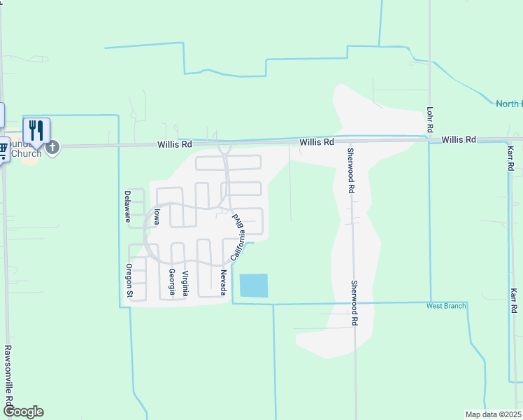 map of restaurants, bars, coffee shops, grocery stores, and more near 222-284 New Mexico in Belleville