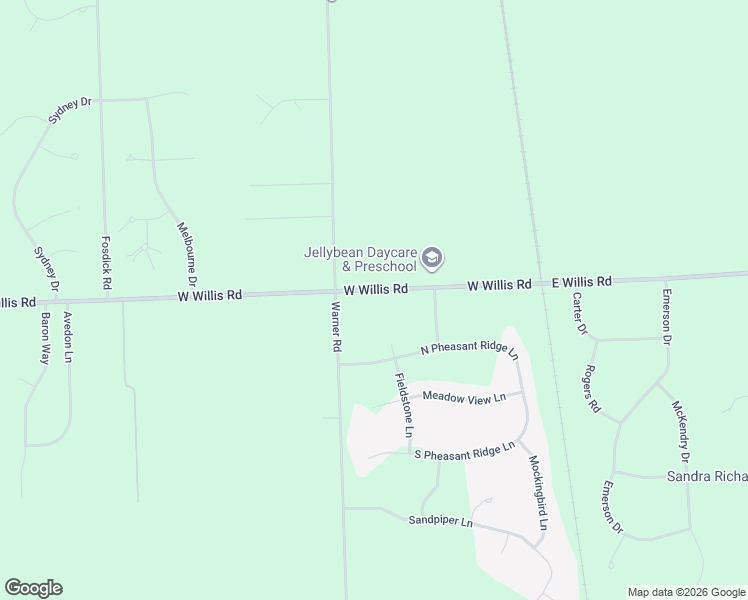 map of restaurants, bars, coffee shops, grocery stores, and more near 177 West Willis Road in Saline