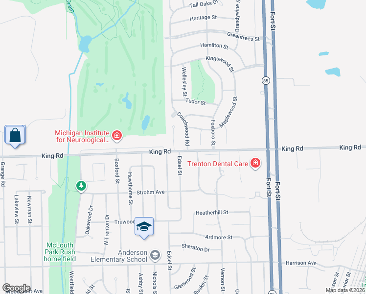map of restaurants, bars, coffee shops, grocery stores, and more near 20698 Coachwood Road in Riverview