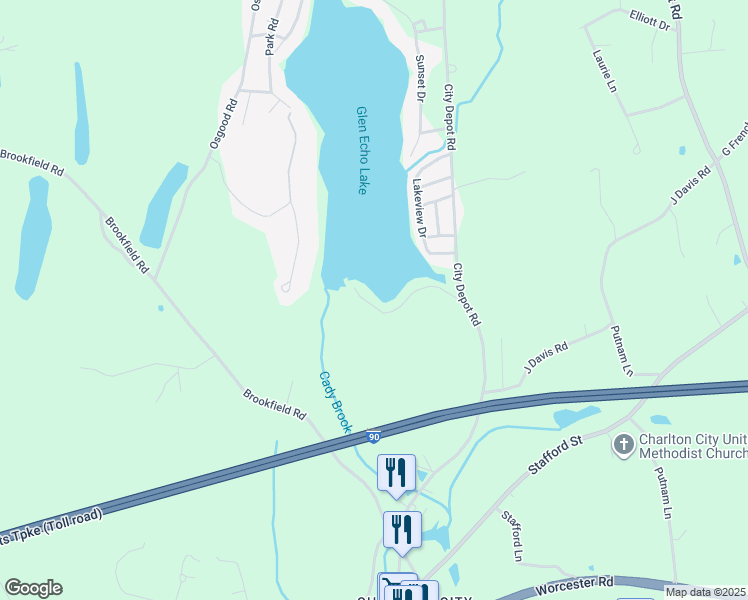 map of restaurants, bars, coffee shops, grocery stores, and more near 64 Stephens Park Road in Charlton