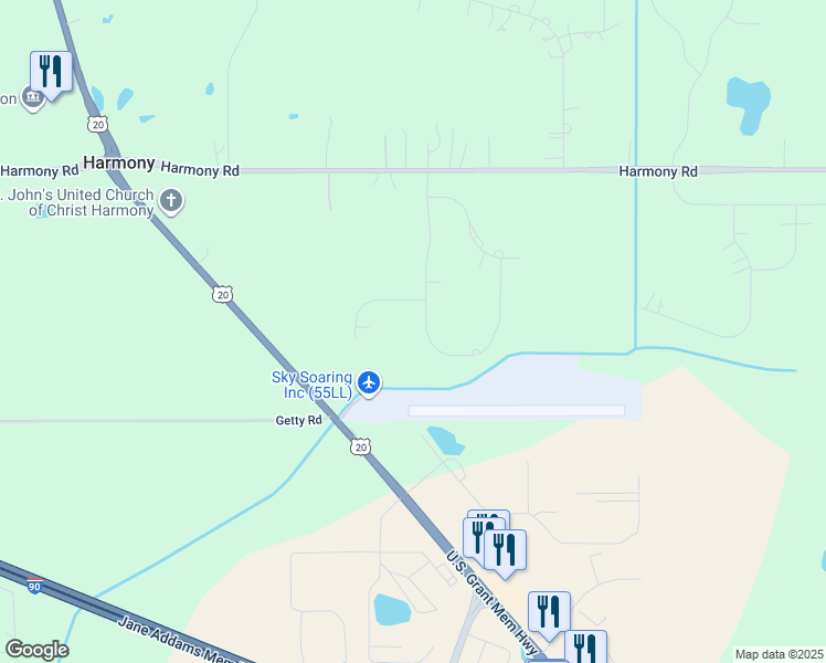 map of restaurants, bars, coffee shops, grocery stores, and more near 11903 Manda Drive in Huntley
