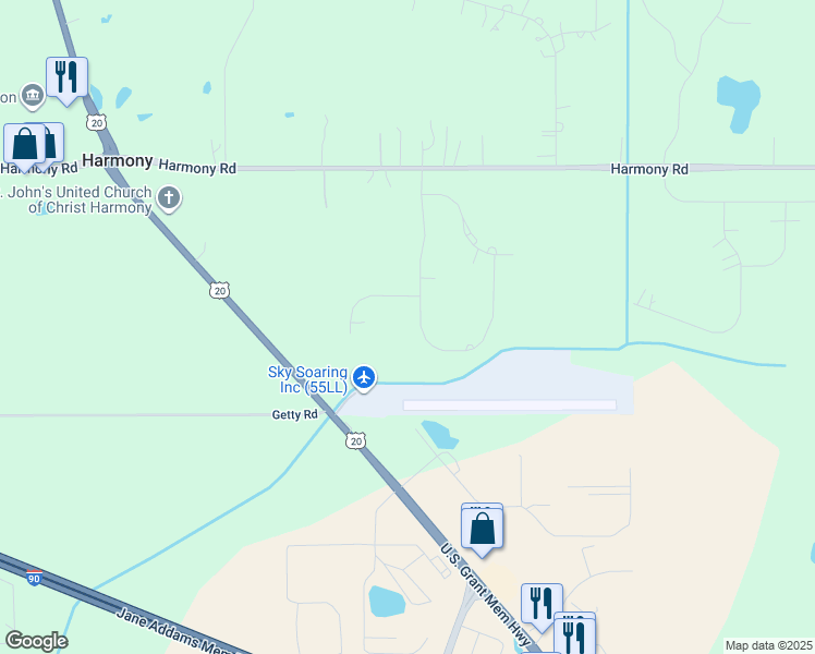 map of restaurants, bars, coffee shops, grocery stores, and more near 11903 Manda Drive in Huntley