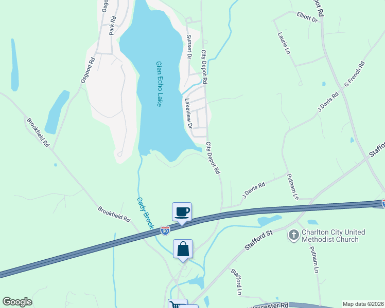 map of restaurants, bars, coffee shops, grocery stores, and more near 41 Stephens Park Road in Charlton