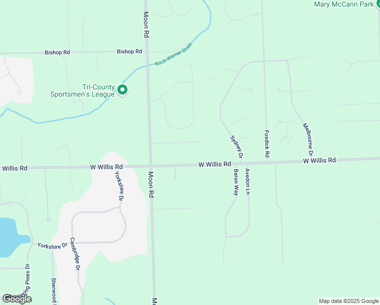 map of restaurants, bars, coffee shops, grocery stores, and more near 838 West Willis Road in Saline
