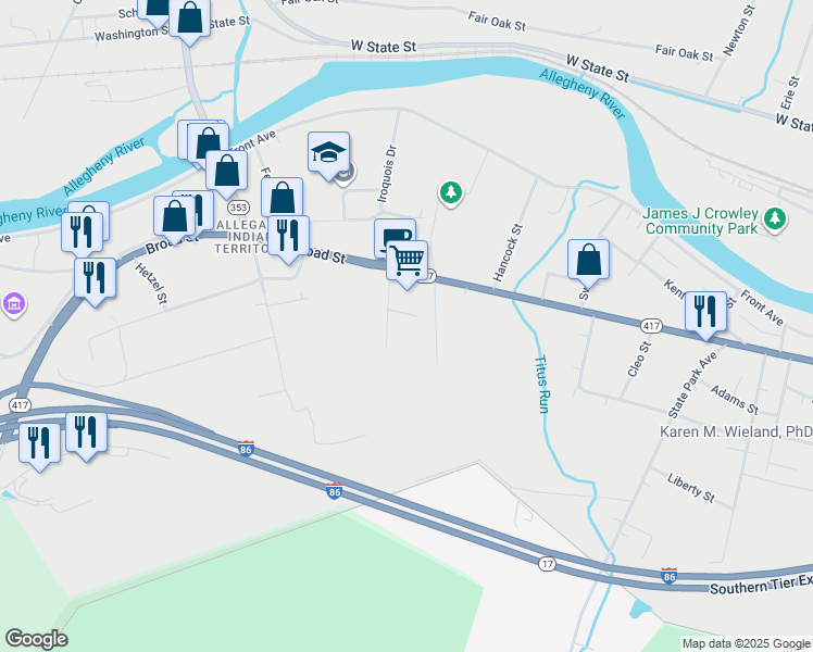 545 Broad Street, Salamanca NY Walk Score