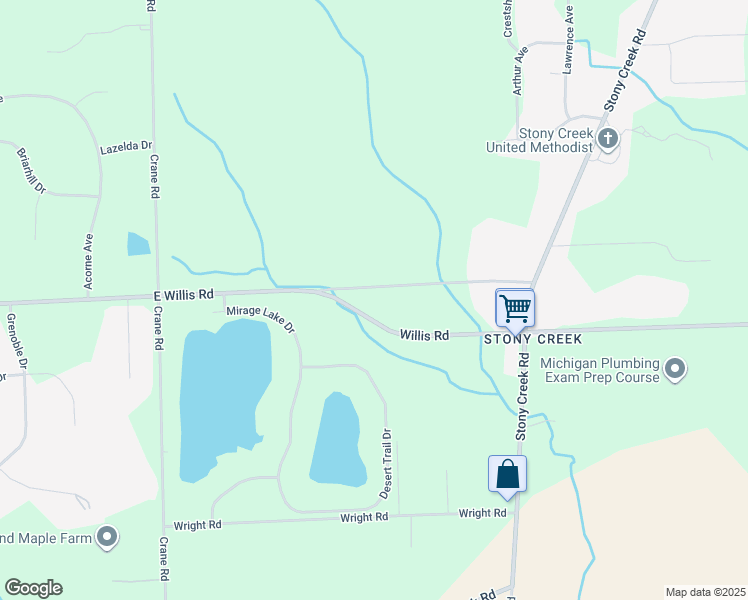 map of restaurants, bars, coffee shops, grocery stores, and more near 4970 Bolla Road in Ypsilanti