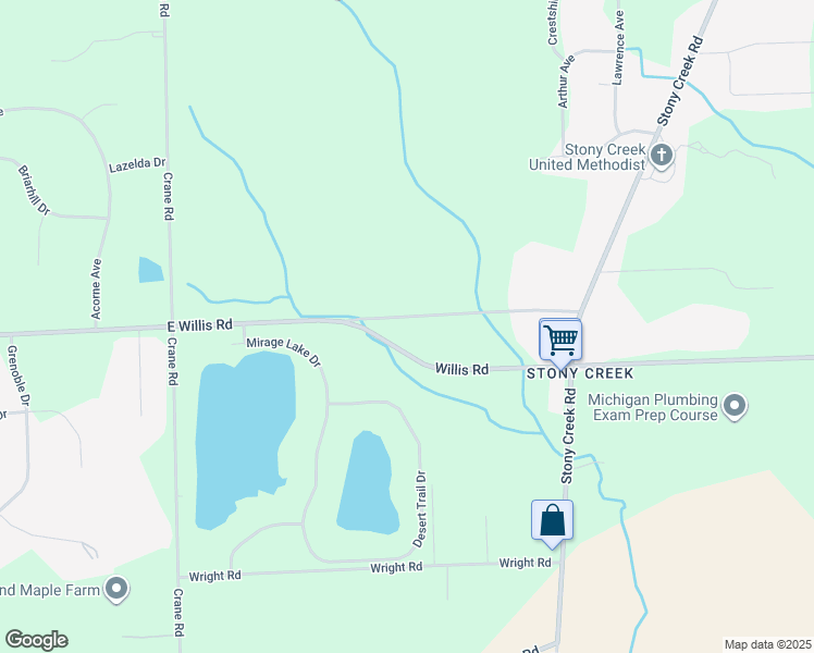 map of restaurants, bars, coffee shops, grocery stores, and more near 4970 Bolla Road in Ypsilanti