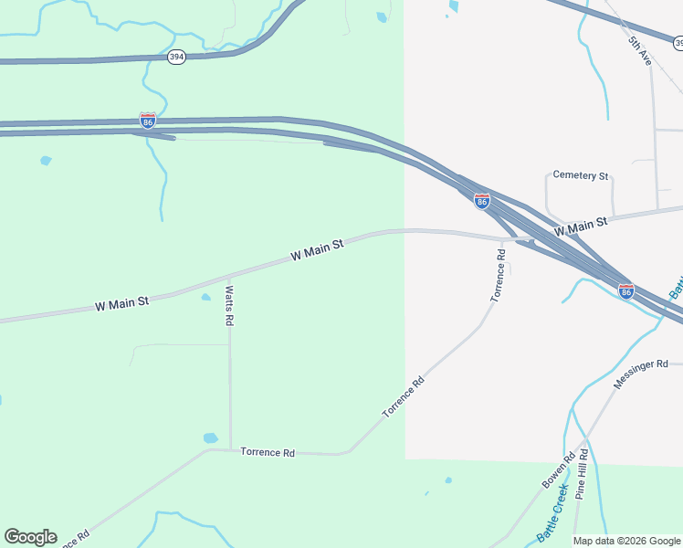 map of restaurants, bars, coffee shops, grocery stores, and more near 12141 West Main Street in Randolph