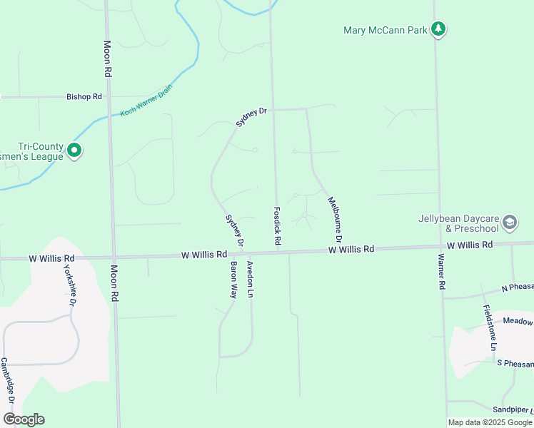 map of restaurants, bars, coffee shops, grocery stores, and more near 540 Hobart Court in Saline