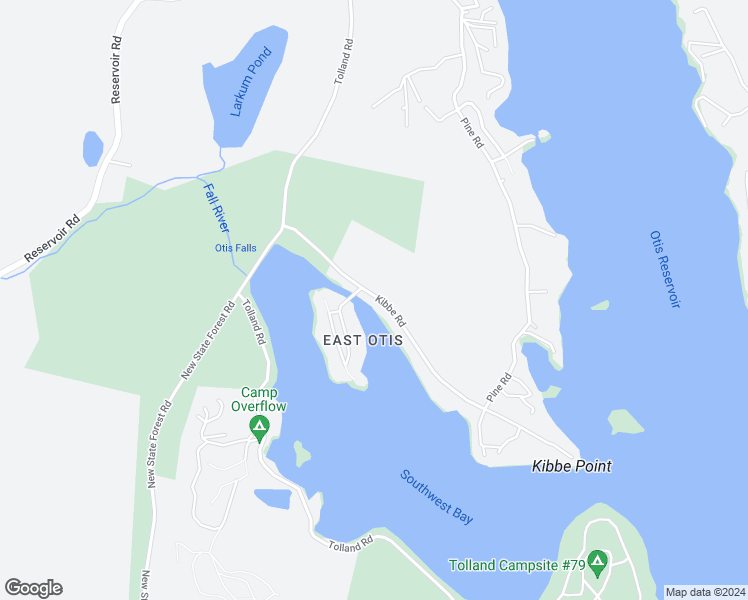 map of restaurants, bars, coffee shops, grocery stores, and more near 72-334 Kibbe Road in East Otis