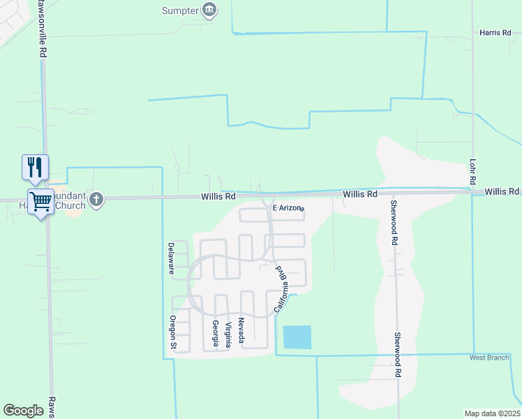 map of restaurants, bars, coffee shops, grocery stores, and more near 50-99 West Arizona in Belleville