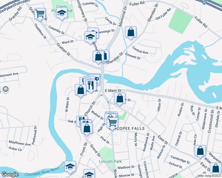 165 East Main Street, Chicopee MA Walk Score