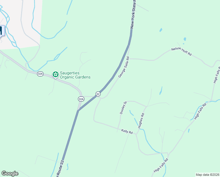 map of restaurants, bars, coffee shops, grocery stores, and more near 53 George Saile Road in Saugerties