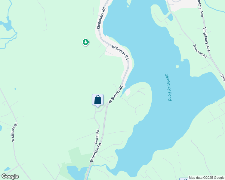 map of restaurants, bars, coffee shops, grocery stores, and more near 50 West Sutton Road in Sutton