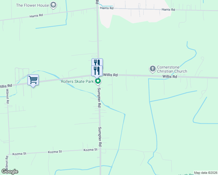 map of restaurants, bars, coffee shops, grocery stores, and more near 19850 Crandell Court in Belleville