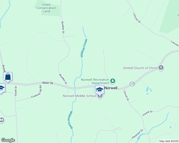 map of restaurants, bars, coffee shops, grocery stores, and more near in Norwell