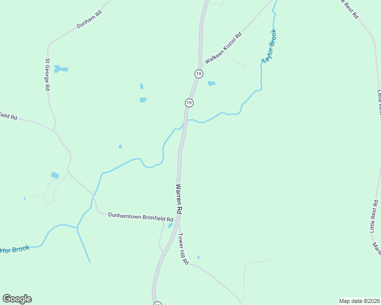 map of restaurants, bars, coffee shops, grocery stores, and more near 280 Warren Road in Brimfield