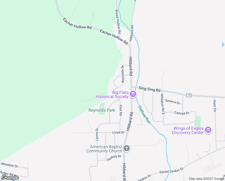 map of restaurants, bars, coffee shops, grocery stores, and more near 9 Sunnydell Circle in Horseheads