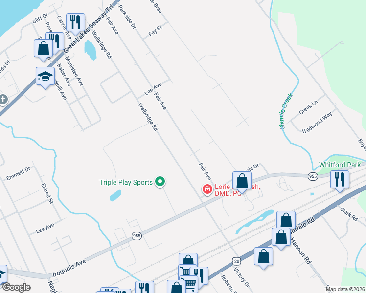 map of restaurants, bars, coffee shops, grocery stores, and more near 916 Fair Ave in Erie