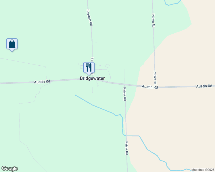 map of restaurants, bars, coffee shops, grocery stores, and more near in Bridgewater
